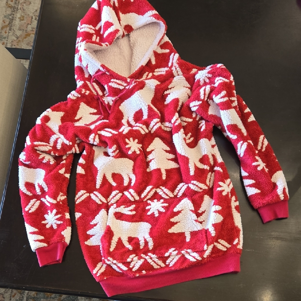 Vera Bradley Festive Red and White Kids Hoodie